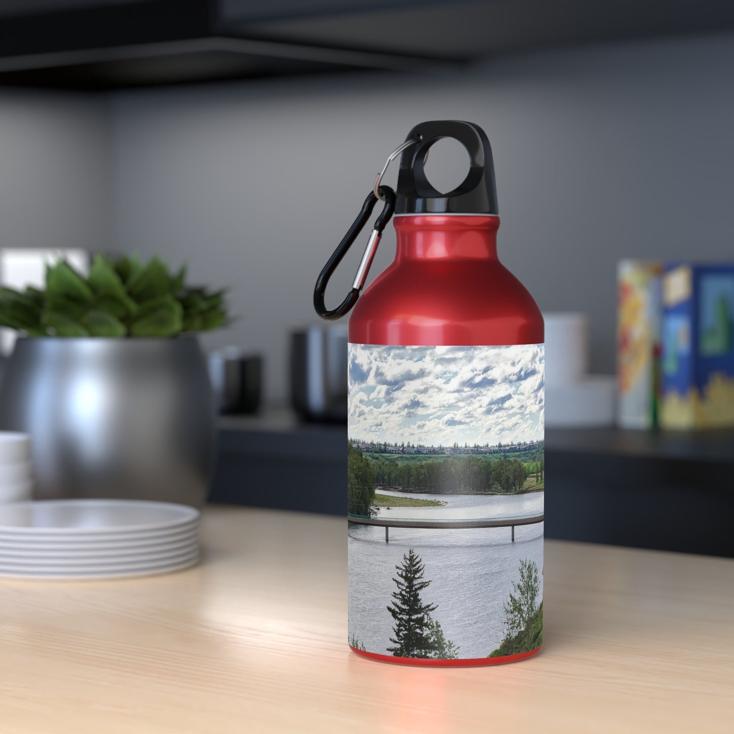 Oregon Sport Bottle - Bow River Fish Creek Park Mallard Point HDR