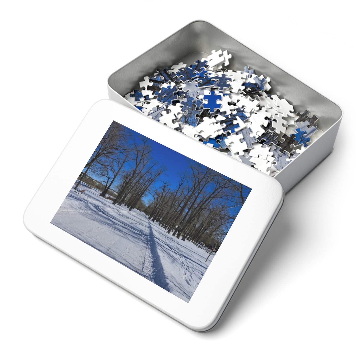 Jigsaw Puzzle (30, 110, 252, 500,1000-Piece) - Bowness Park Pathway Winter