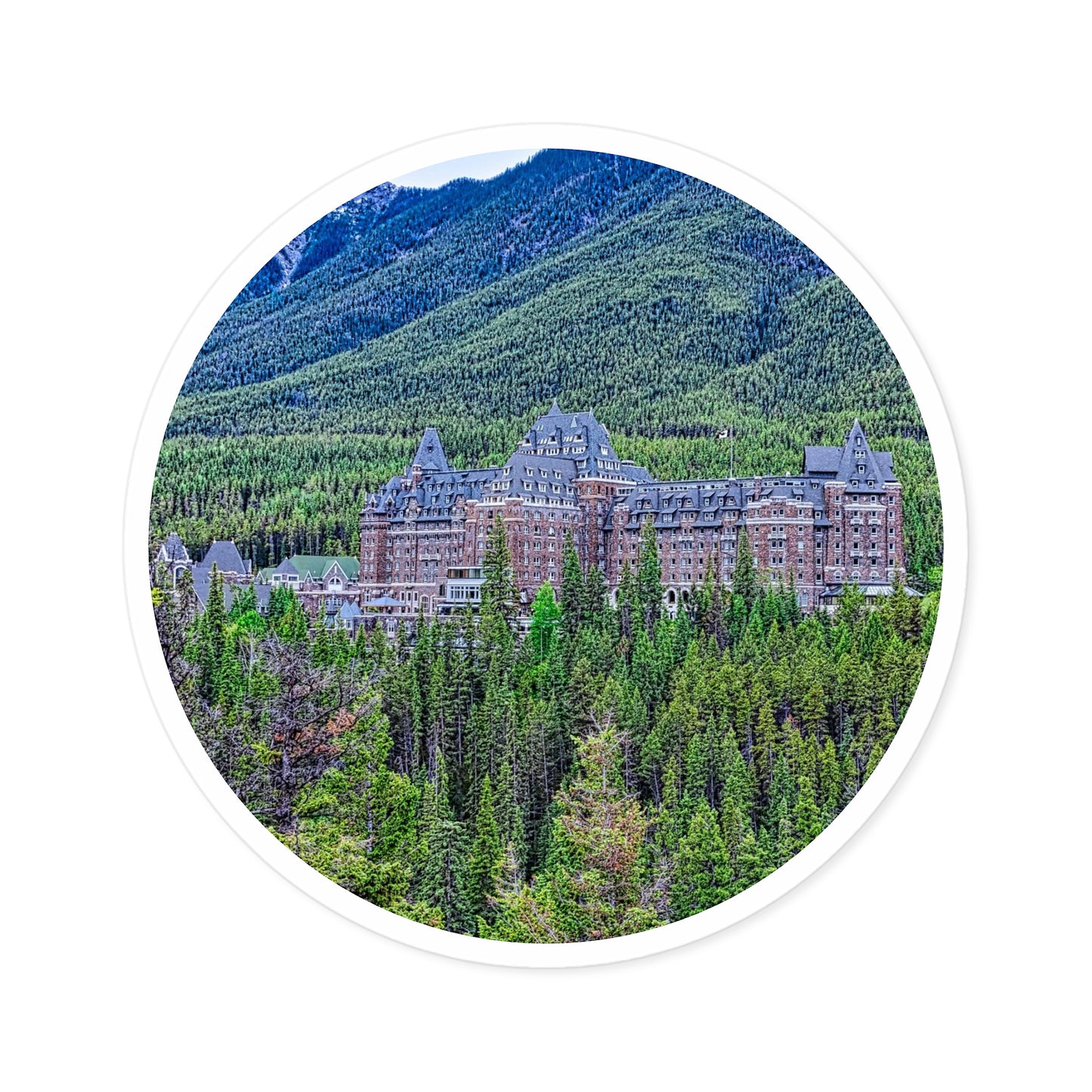 Round Stickers - Banff Springs Hotel Surprise Corner
