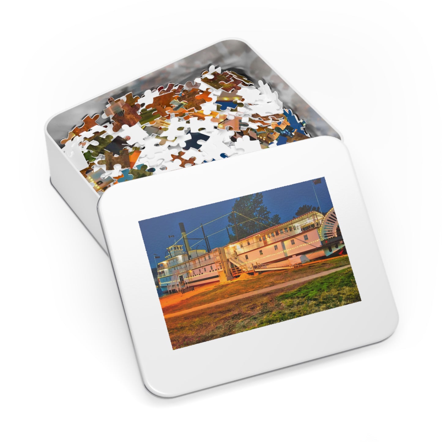 Jigsaw Puzzle (30, 110, 252, 500,1000-Piece) - SS Sicamous 2017 HDR at Night