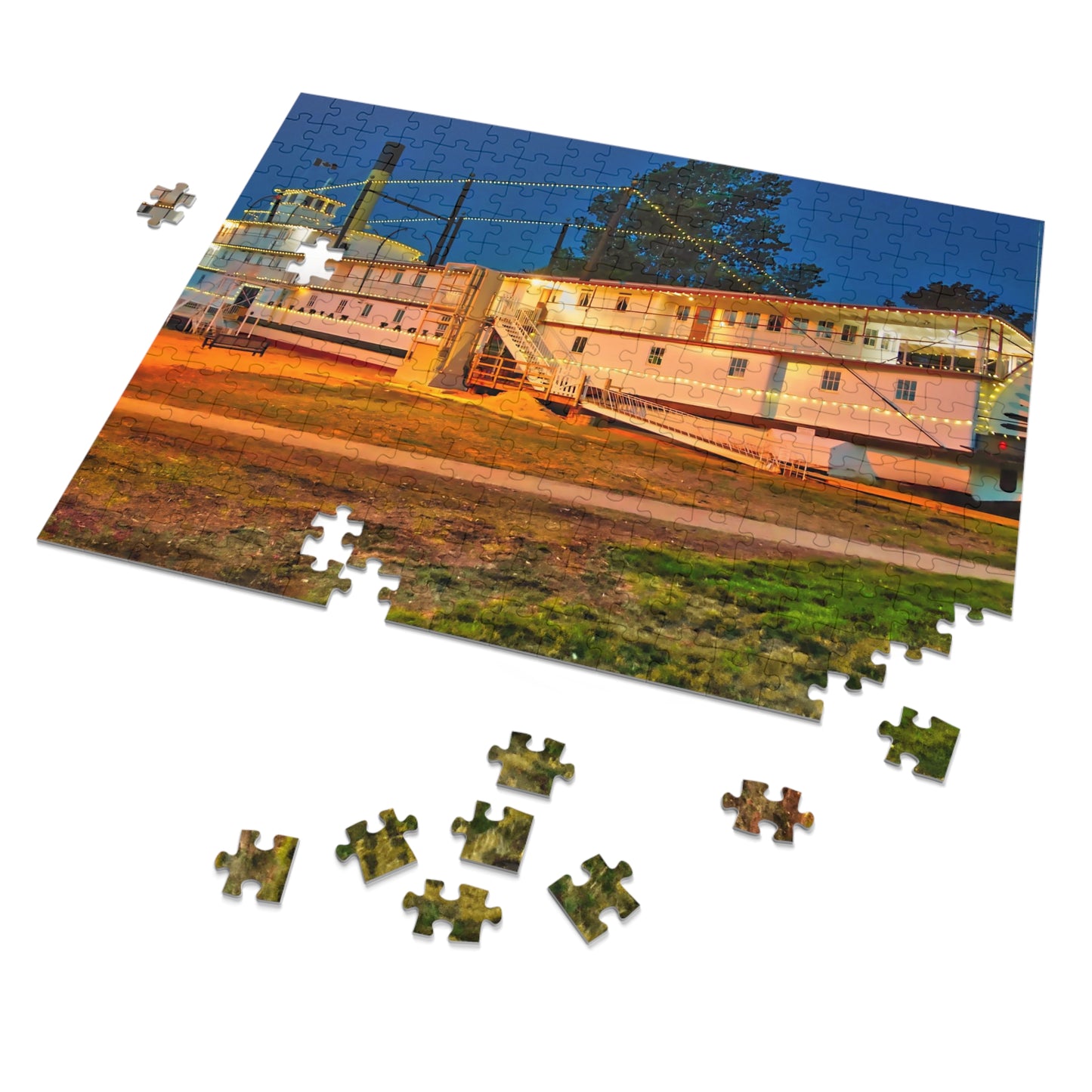 Jigsaw Puzzle (30, 110, 252, 500,1000-Piece) - SS Sicamous 2017 HDR at Night