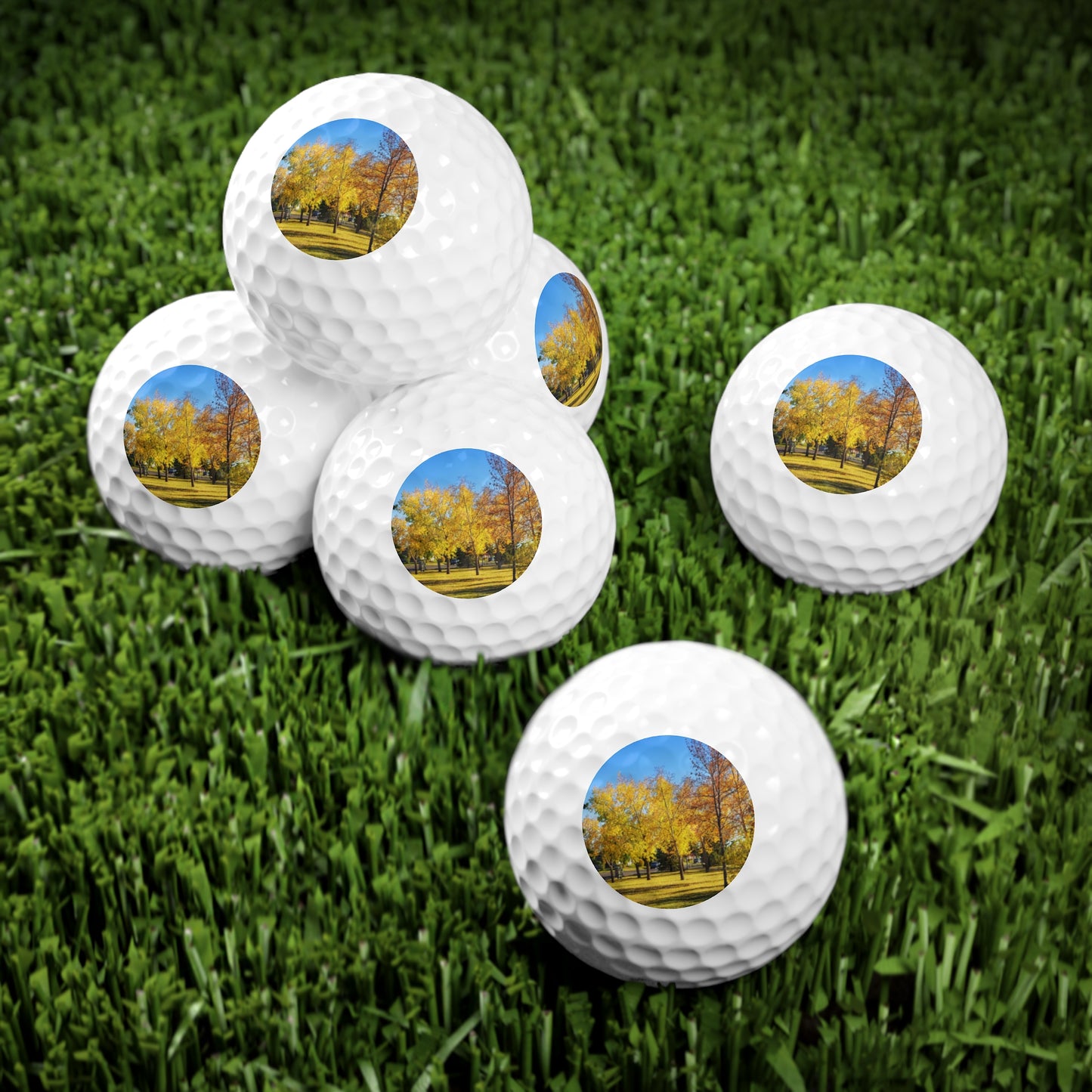 Golf Balls, 6pcs - Calgary in the Fall
