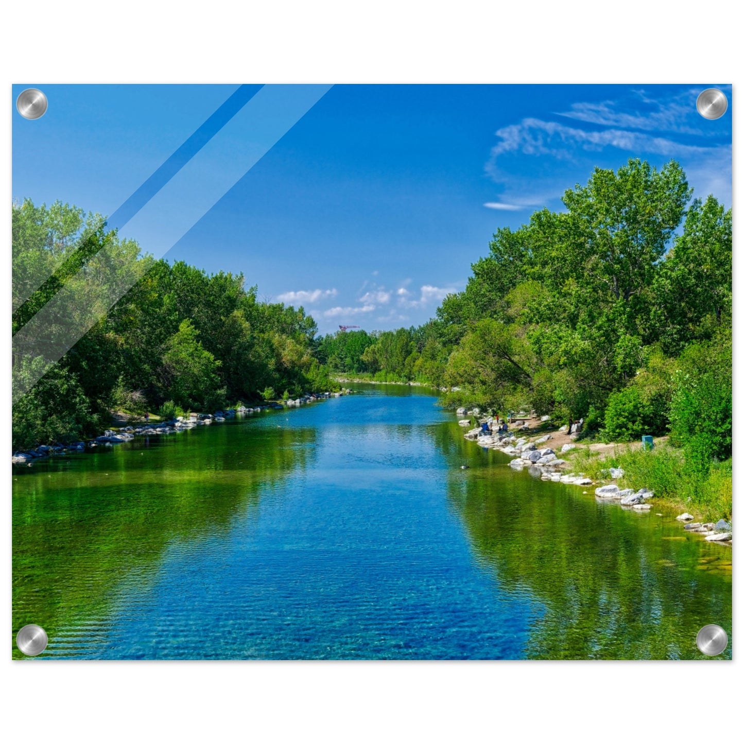 Acrylic Print - Bow River South Prince's Island Park HDR