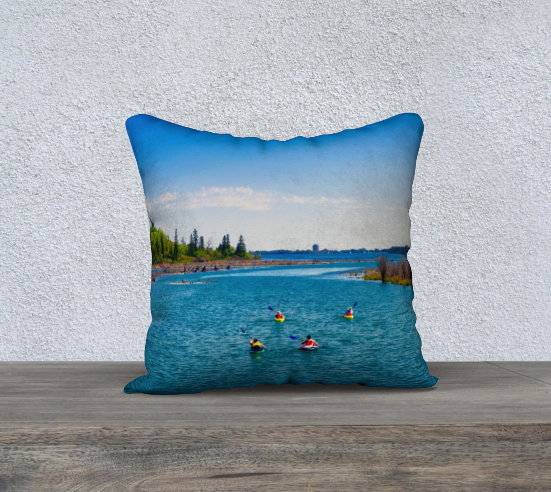 18x18 Pillow Case - Elbow River Weaselhead