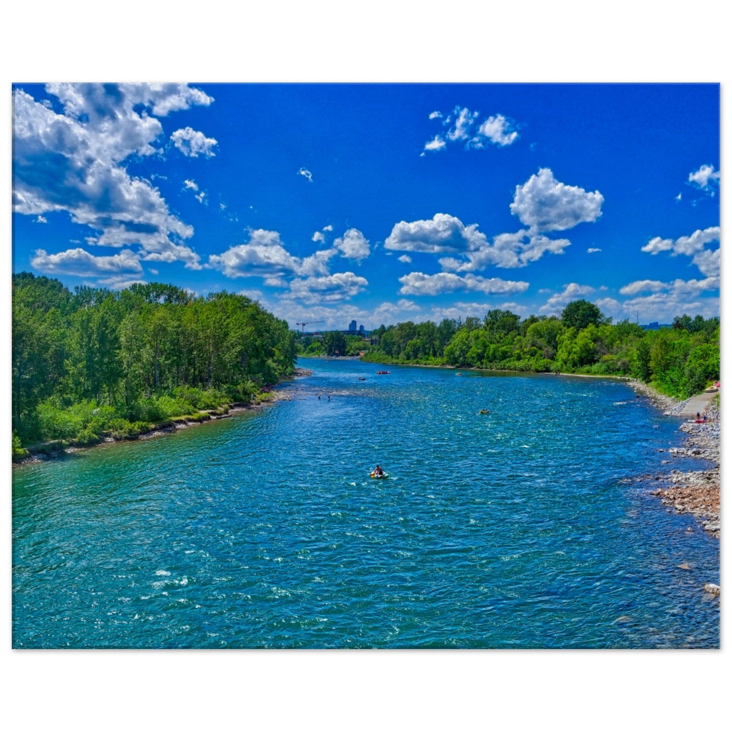 Canvas Print - Prince's Island Park Bow River HDR