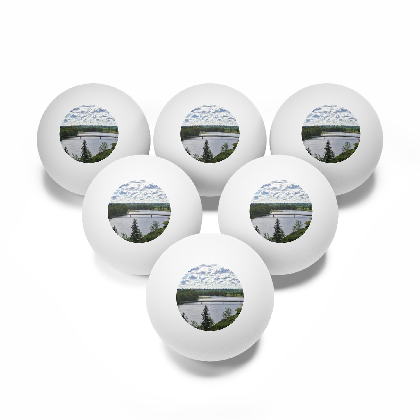 Ping Pong Balls, 6 pcs - Bow River Fish Creek Park Mallard Point