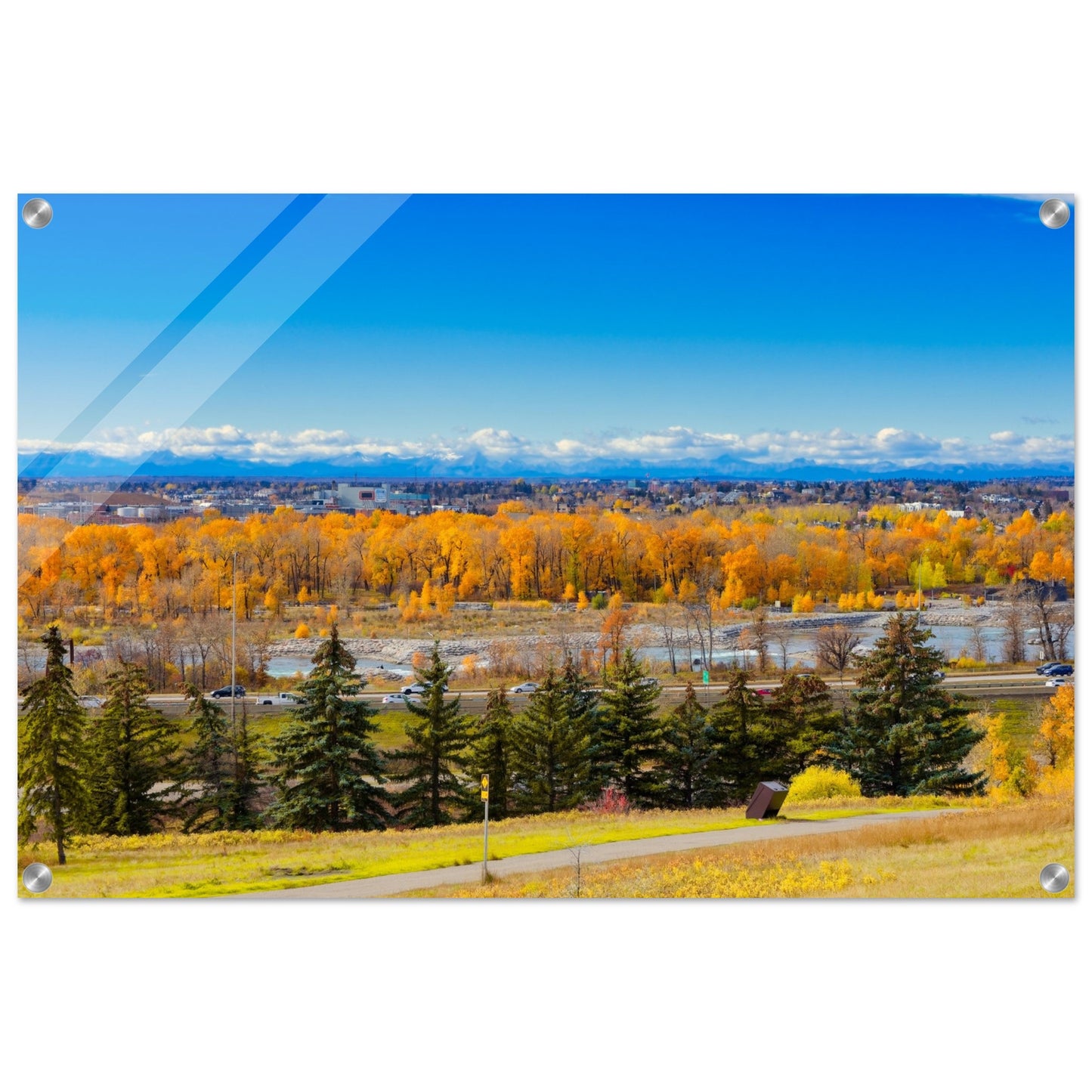 Acrylic Print - Fall Colours Max Bell Centre