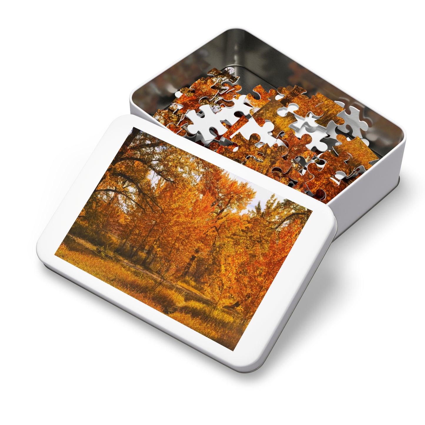 Jigsaw Puzzle (30, 110, 252, 500,1000-Piece) - Sue Higgins Park Fall Trees