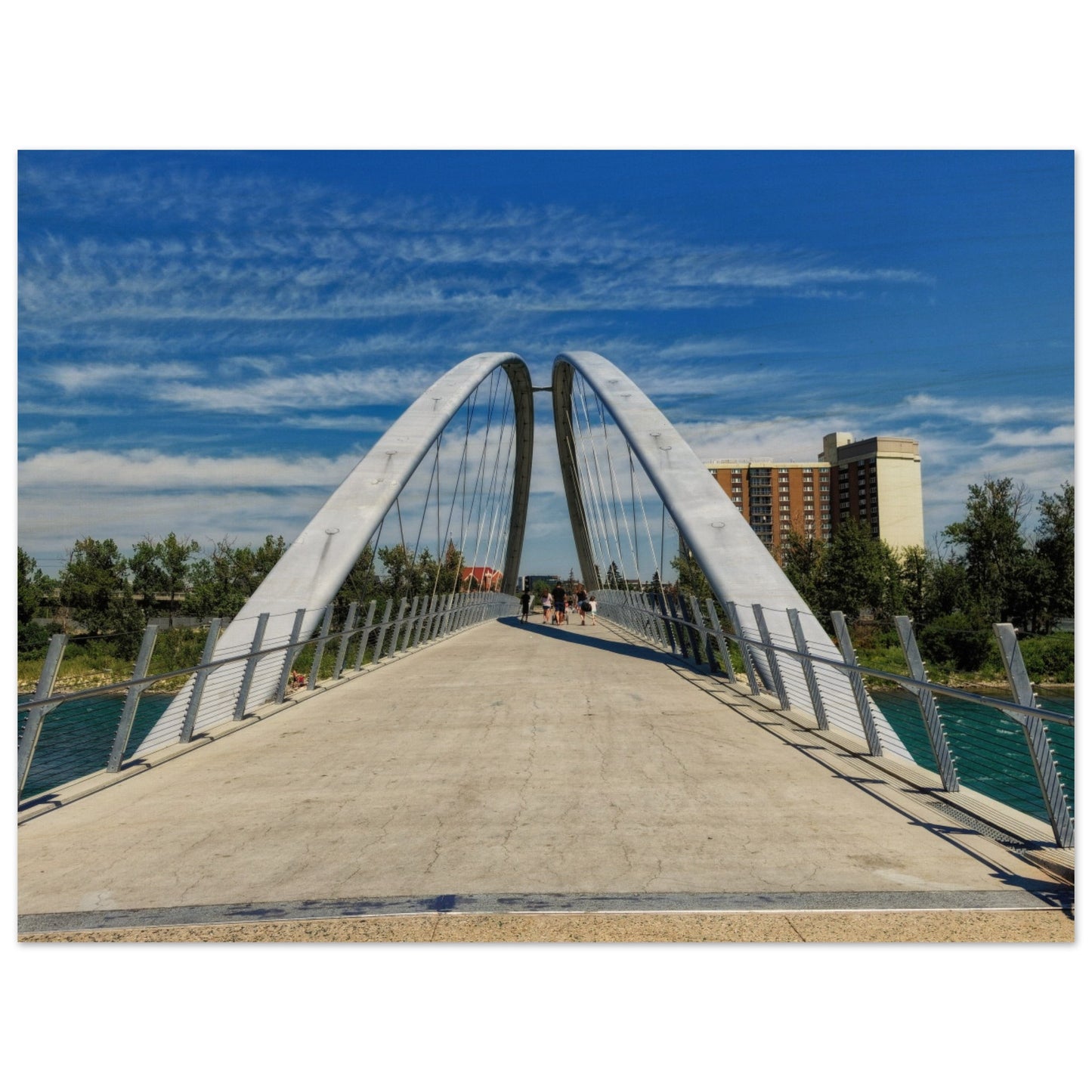 Wood Print - George C. King Bridge