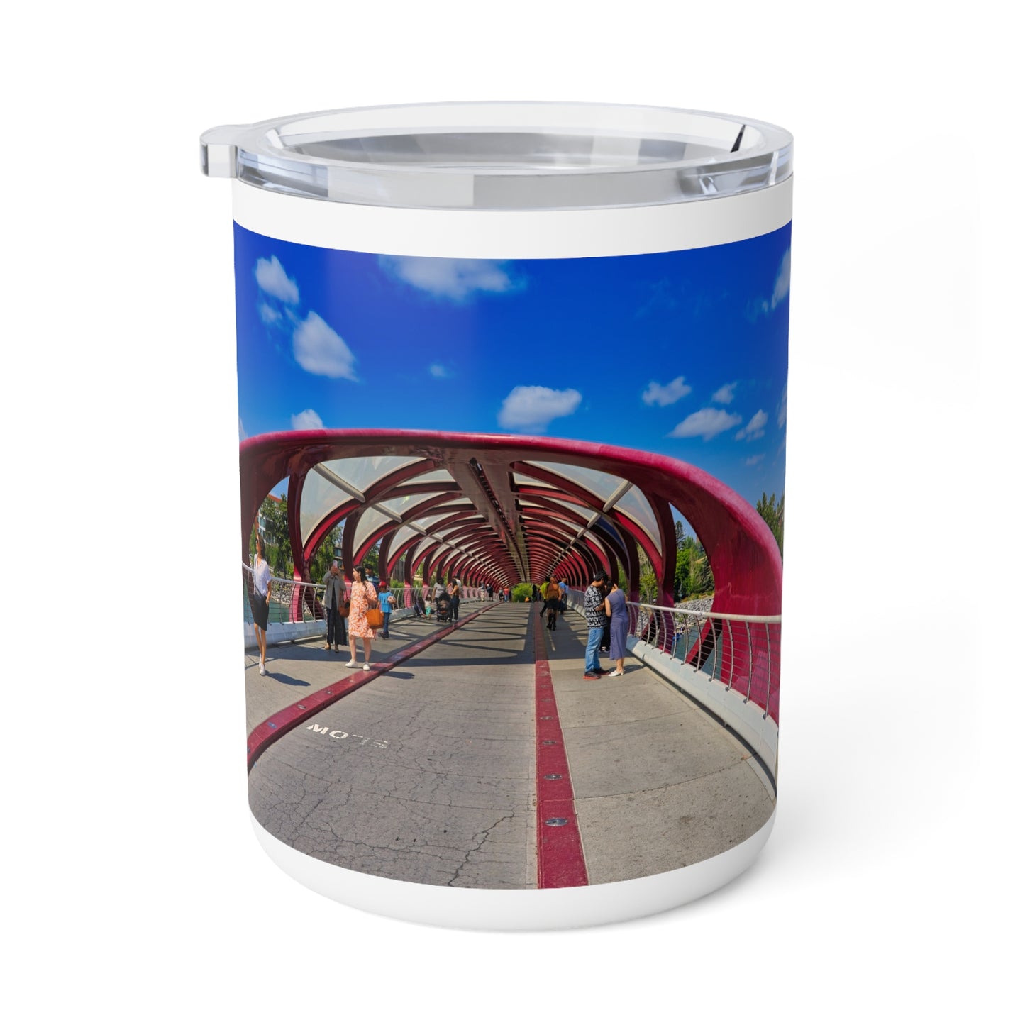 Insulated Coffee Mug, 10oz - Calgary Peace Bridge