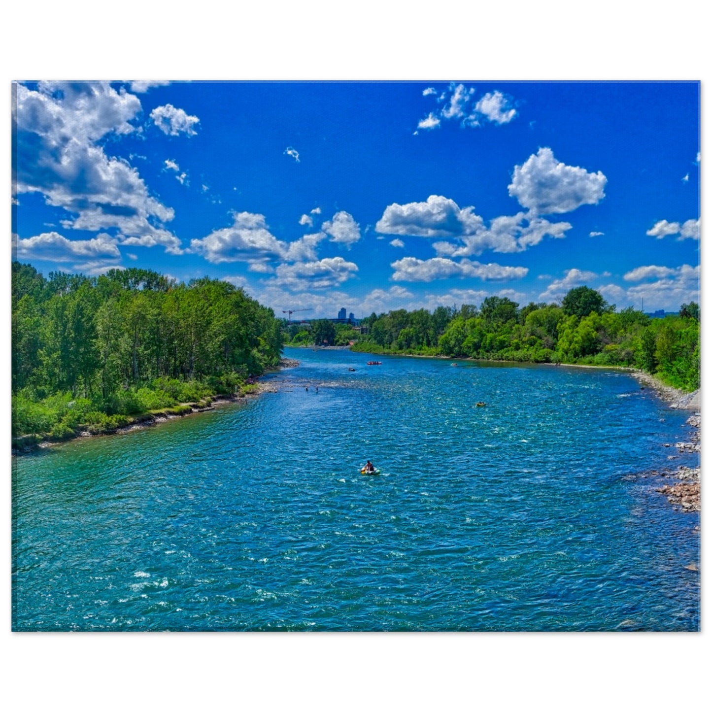 Canvas Print - Prince's Island Park Bow River HDR