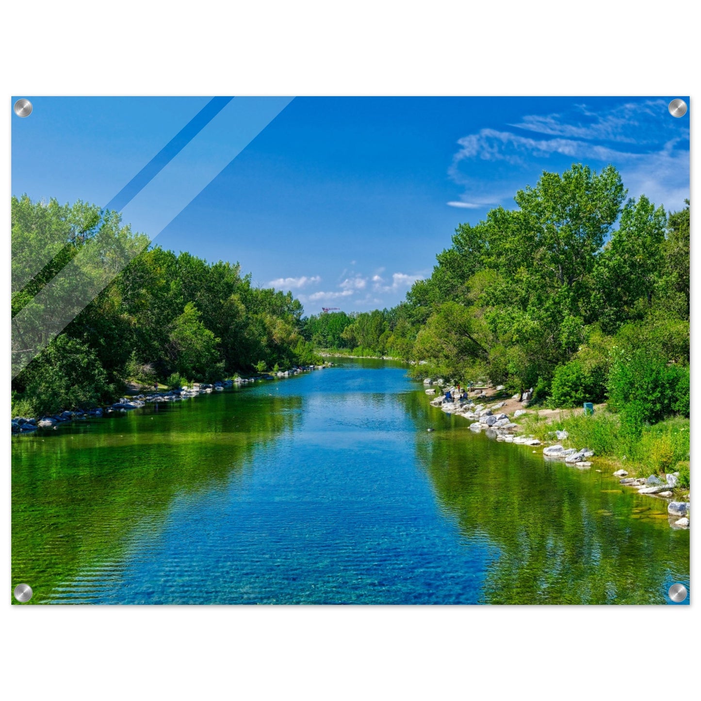 Acrylic Print - Bow River South Prince's Island Park HDR