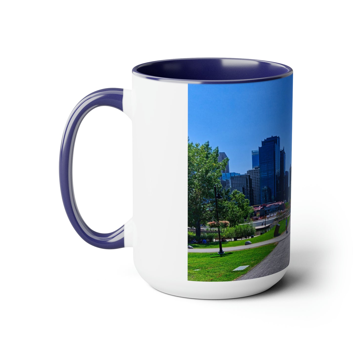Accent Coffee Mugs, 15oz - Downtown Calgary Prince's Island Park HDR