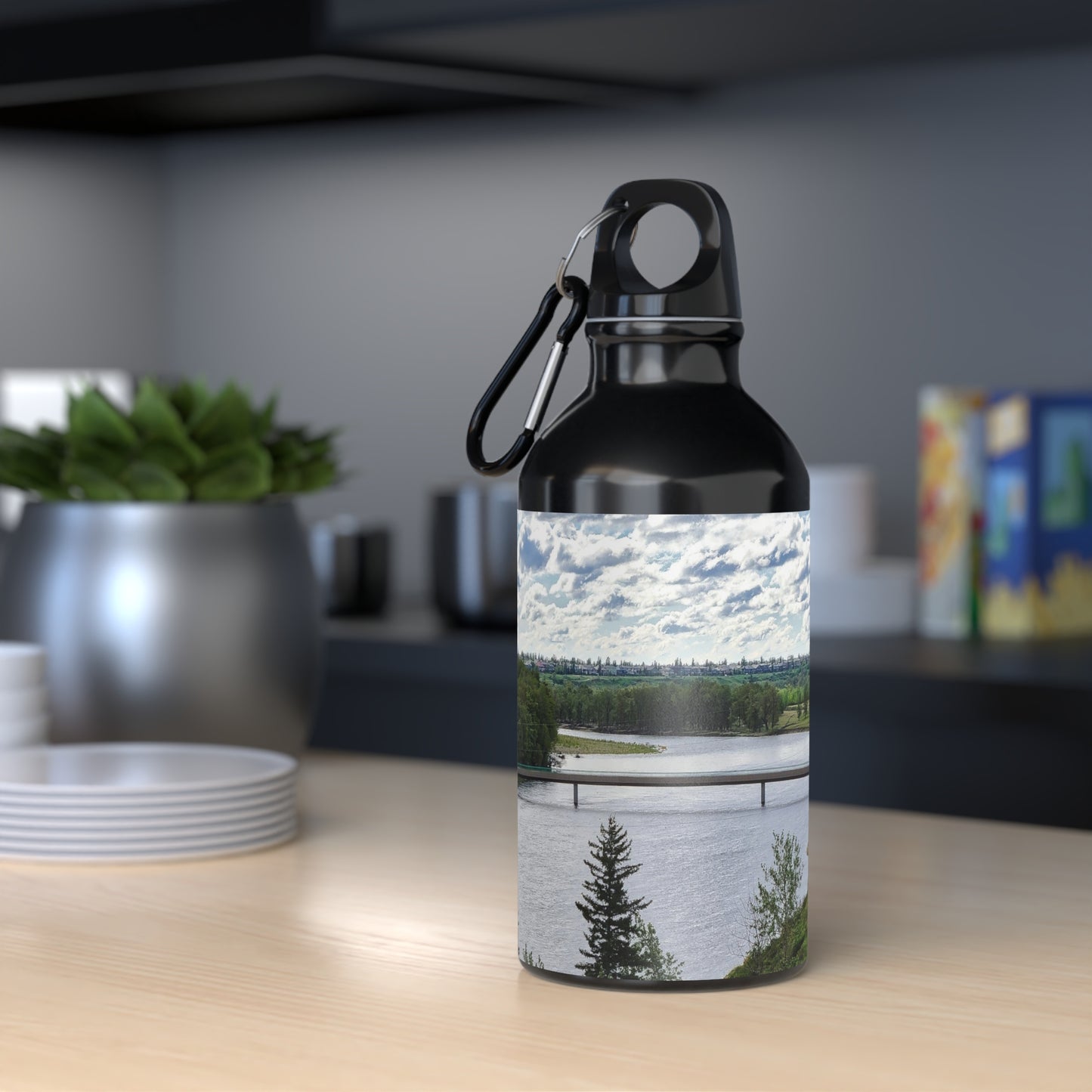 Oregon Sport Bottle - Bow River Fish Creek Park Mallard Point HDR