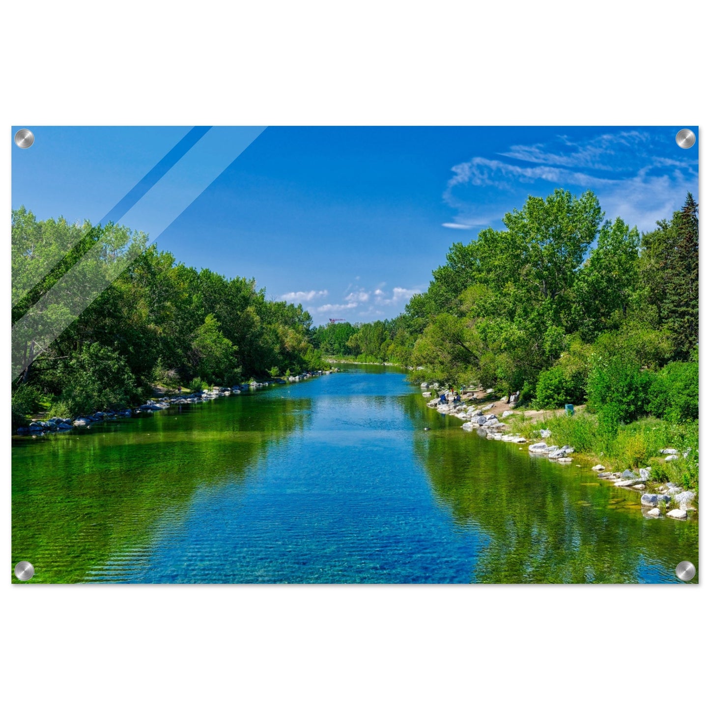Acrylic Print - Bow River South Prince's Island Park HDR