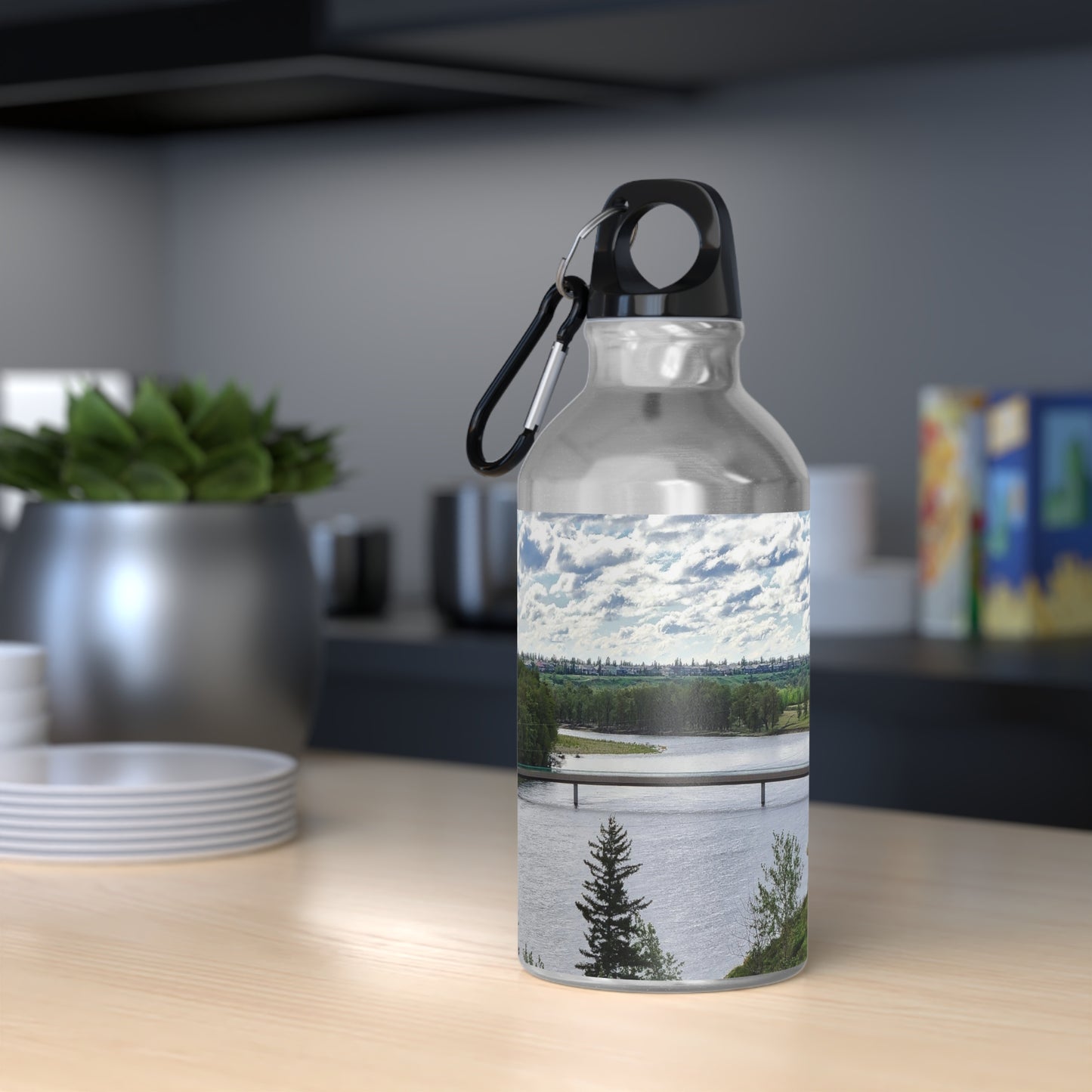 Oregon Sport Bottle - Bow River Fish Creek Park Mallard Point HDR
