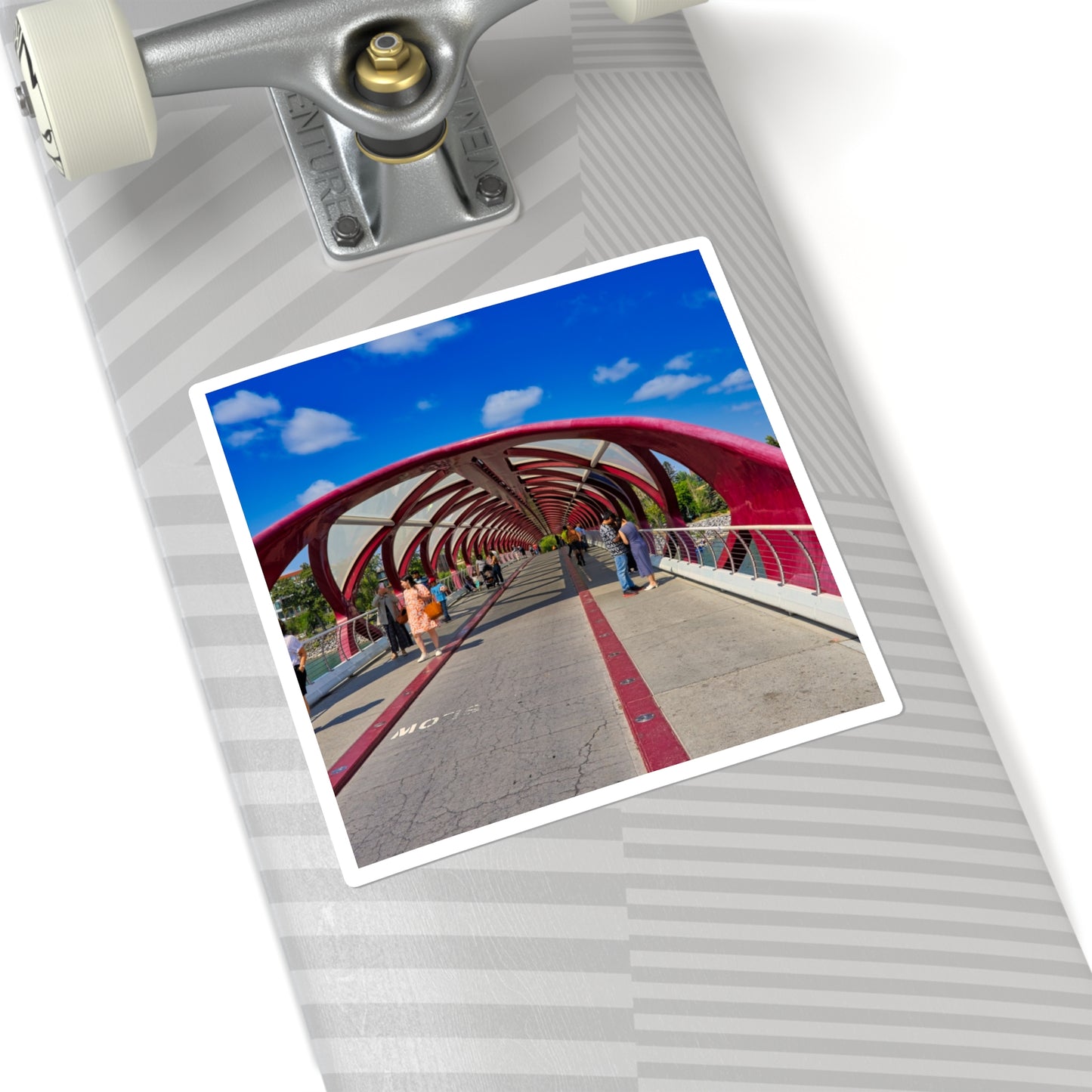 Square Stickers - Calgary Peace Bridge