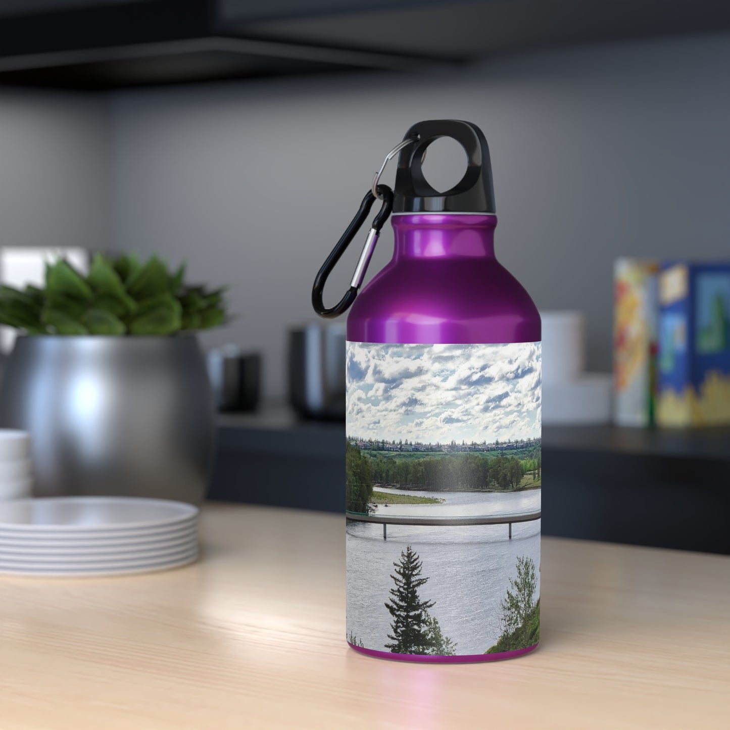 Oregon Sport Bottle - Bow River Fish Creek Park Mallard Point HDR