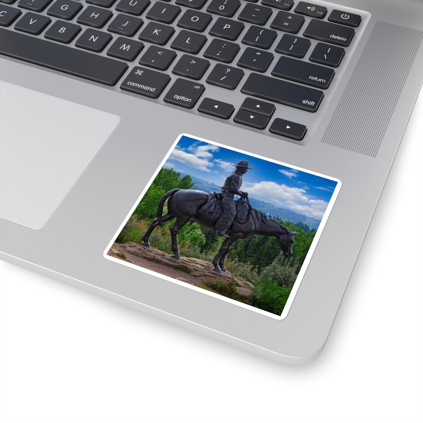 Square Stickers - Men of Vision Statue