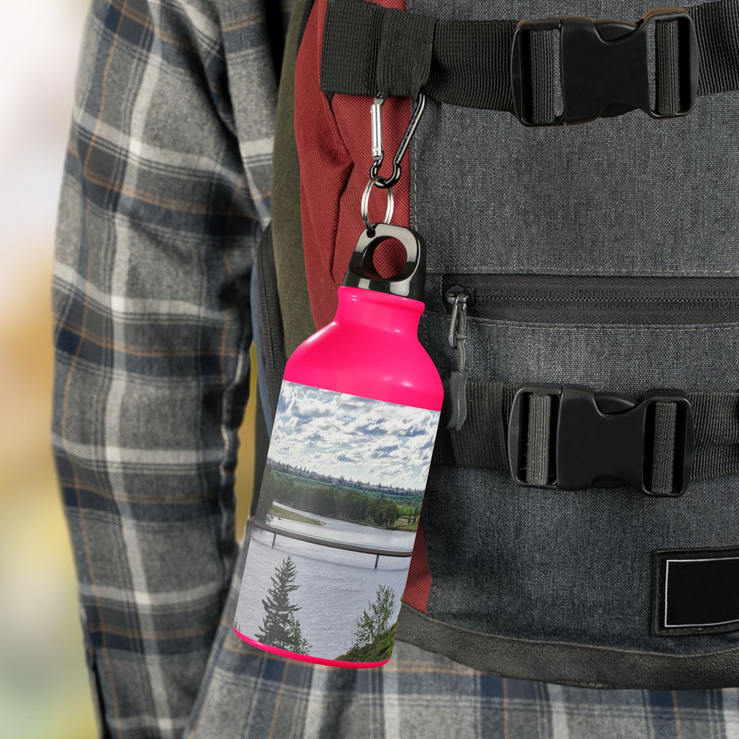 Oregon Sport Bottle - Bow River Fish Creek Park Mallard Point HDR