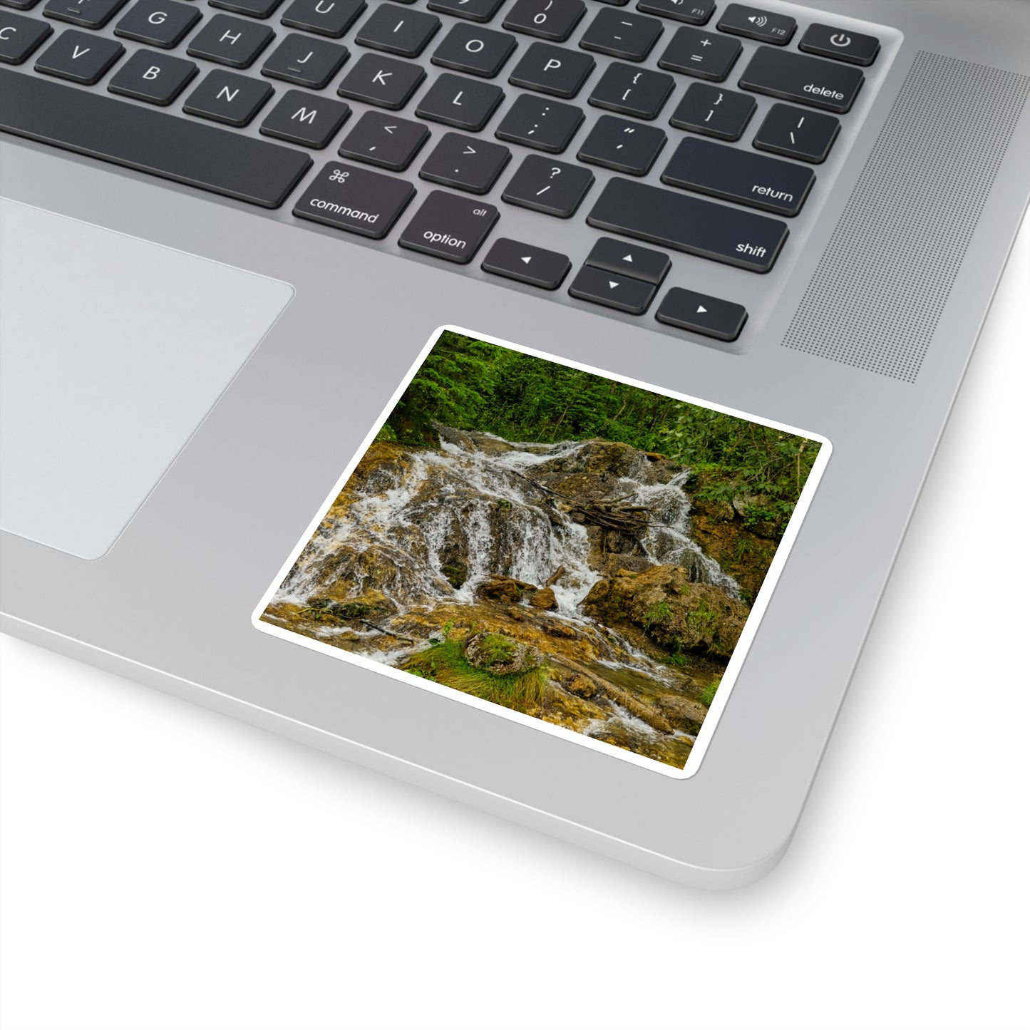 Square Stickers - Big Hill Springs Park Waterfall
