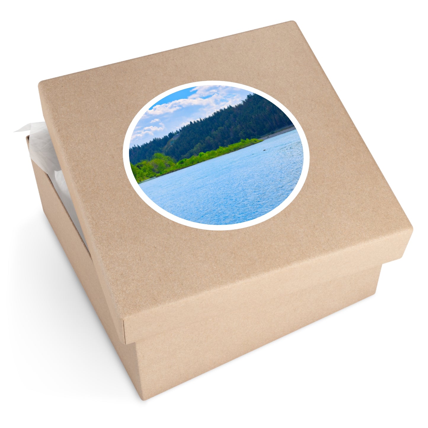 Round Stickers - Edworthy Park Bow River
