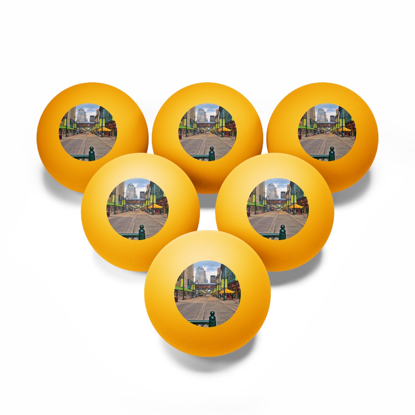 Ping Pong Balls, 6 pcs - Downtown Calgary Stephen Avenue