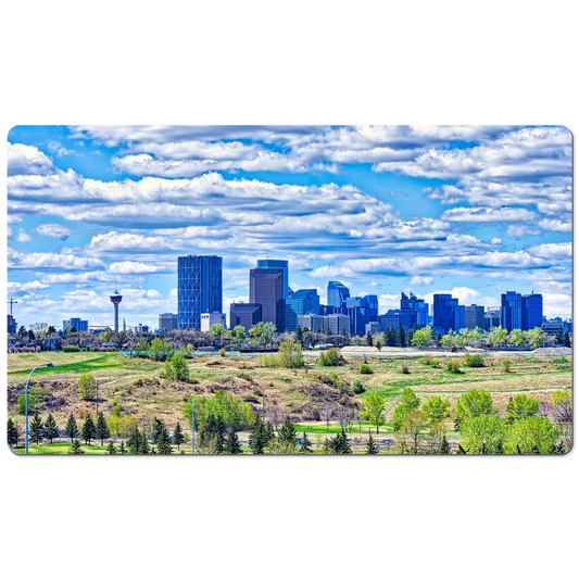 Desk Mats - Downtown Calgary Vista Heights Hill HDR Spring
