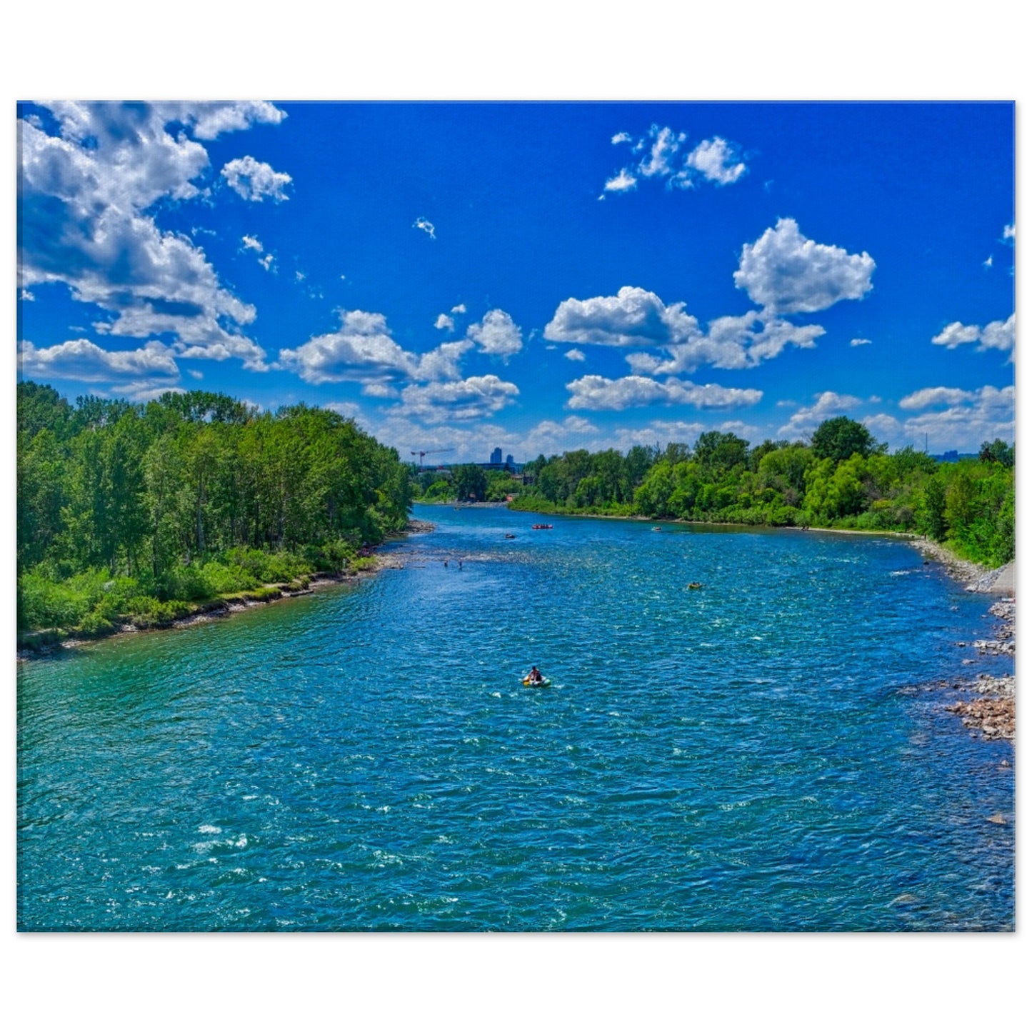 Canvas Print - Prince's Island Park Bow River HDR