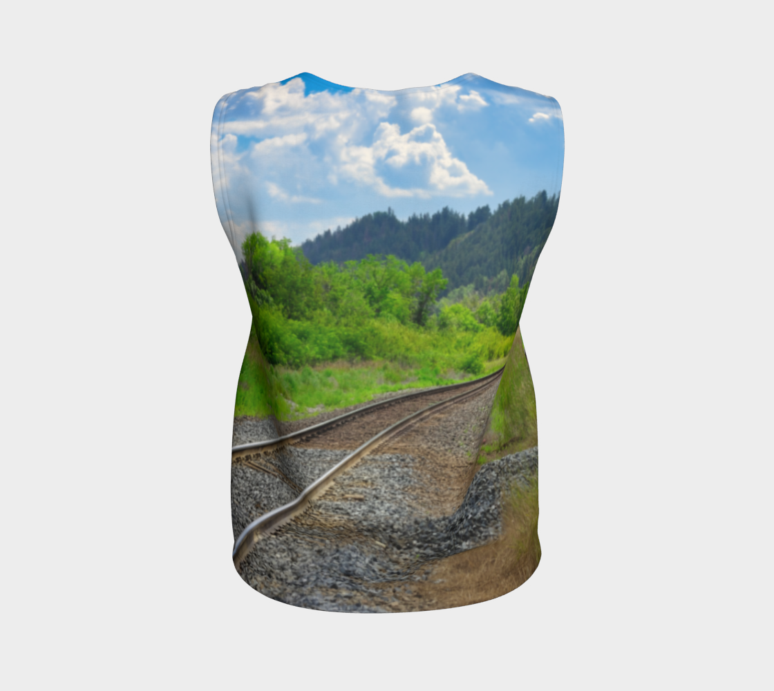 Women's All-Over Loose Regular Tank Top - Edworthy Park CPKC Tracks