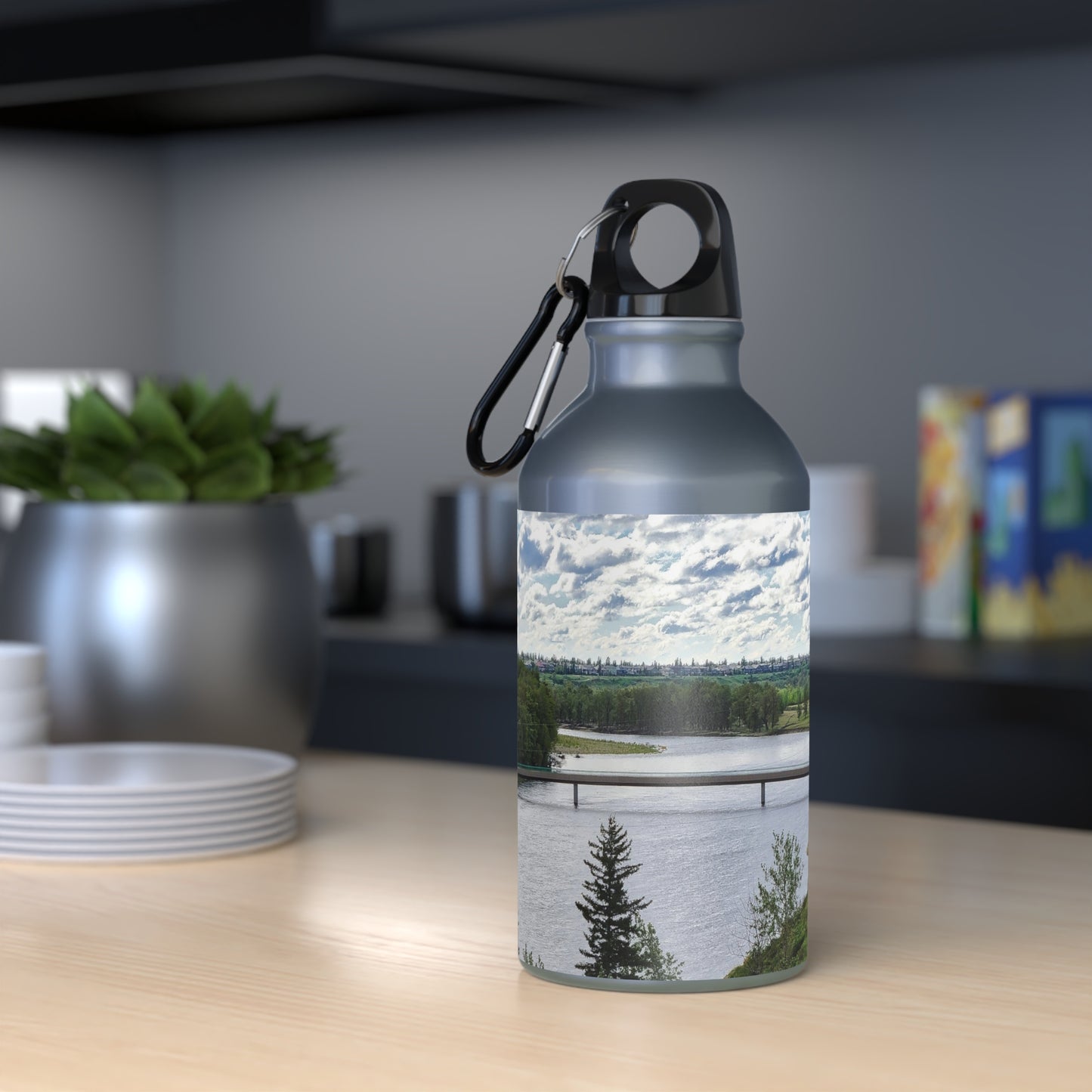 Oregon Sport Bottle - Bow River Fish Creek Park Mallard Point HDR