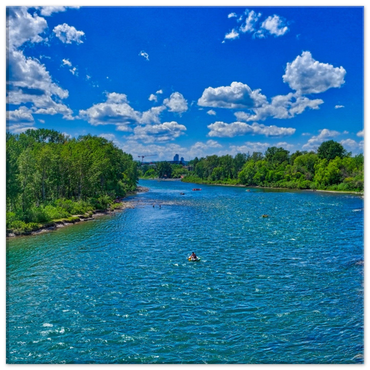 Canvas Print - Prince's Island Park Bow River HDR