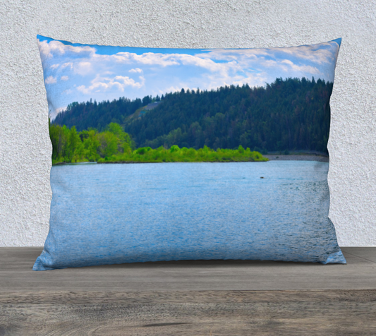 26x20 Pillow Case - Edworthy Park Bow River