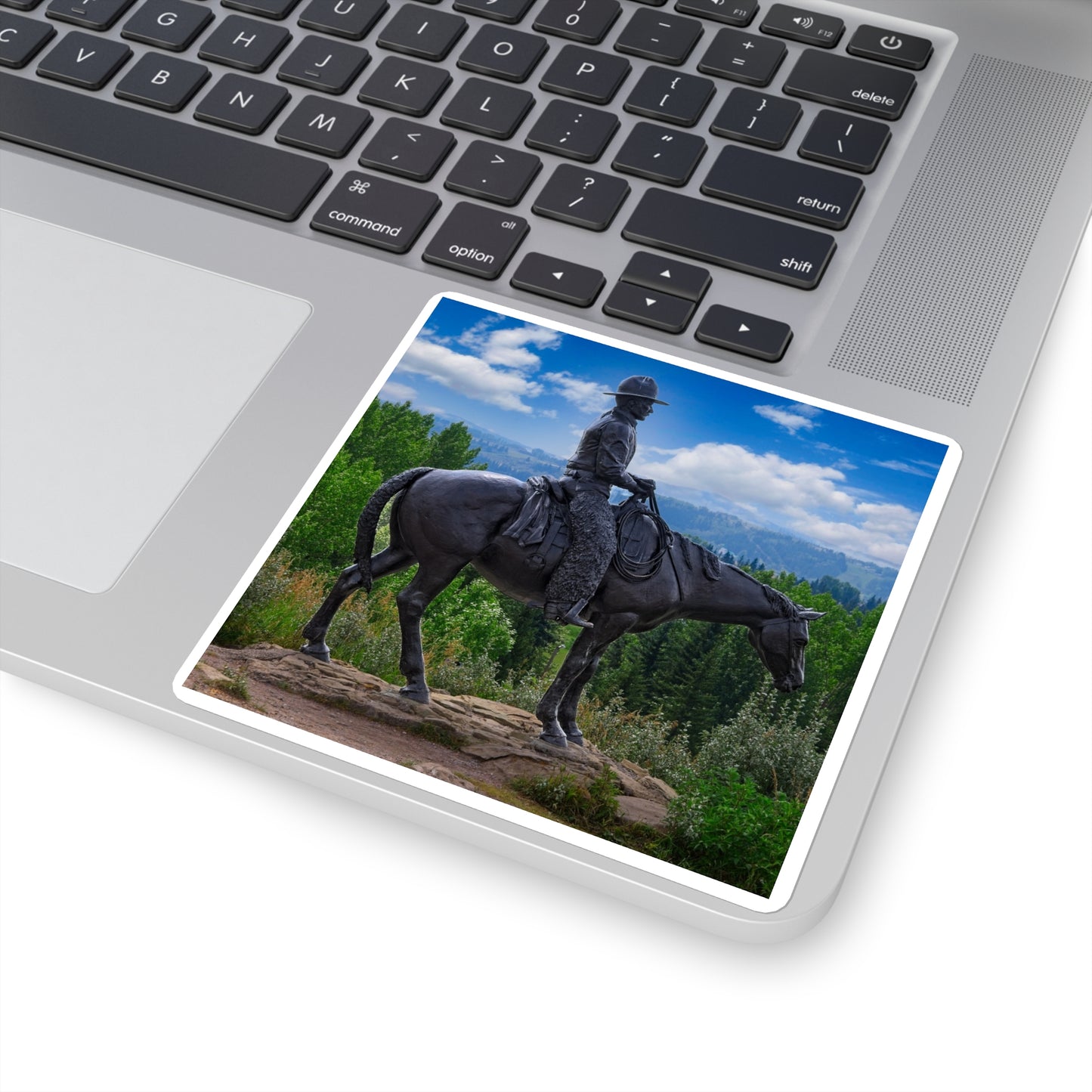 Square Stickers - Men of Vision Statue