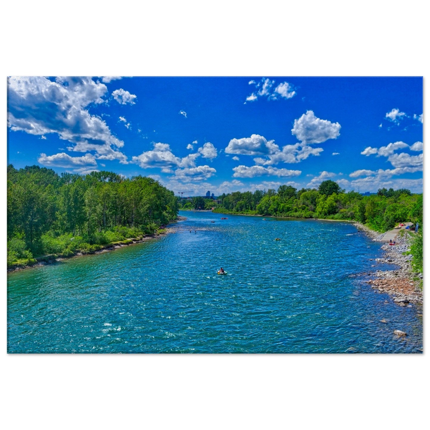 Canvas Print - Prince's Island Park Bow River HDR