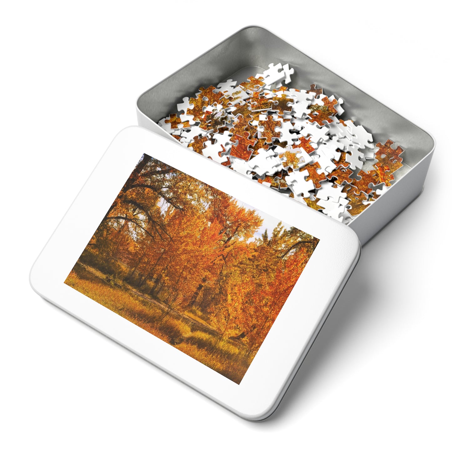 Jigsaw Puzzle (30, 110, 252, 500,1000-Piece) - Sue Higgins Park Fall Trees