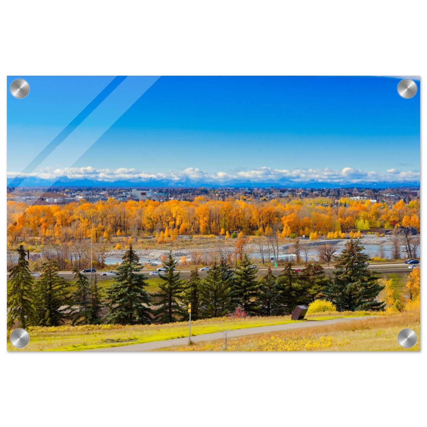 Acrylic Print - Fall Colours Max Bell Centre