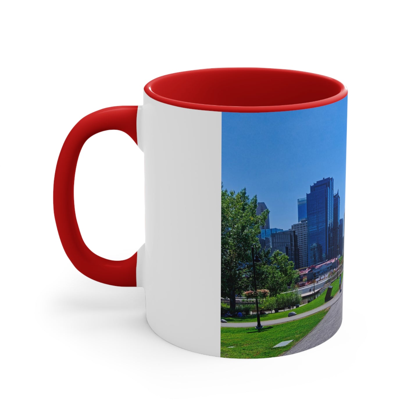 Accent Coffee Mug, 11oz - Downtown Calgary Prince's Island Park HDR