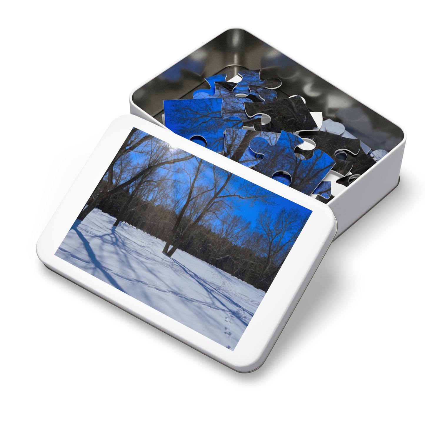 Jigsaw Puzzle (30, 110, 252, 500,1000-Piece) - Bowness Park Field Winter