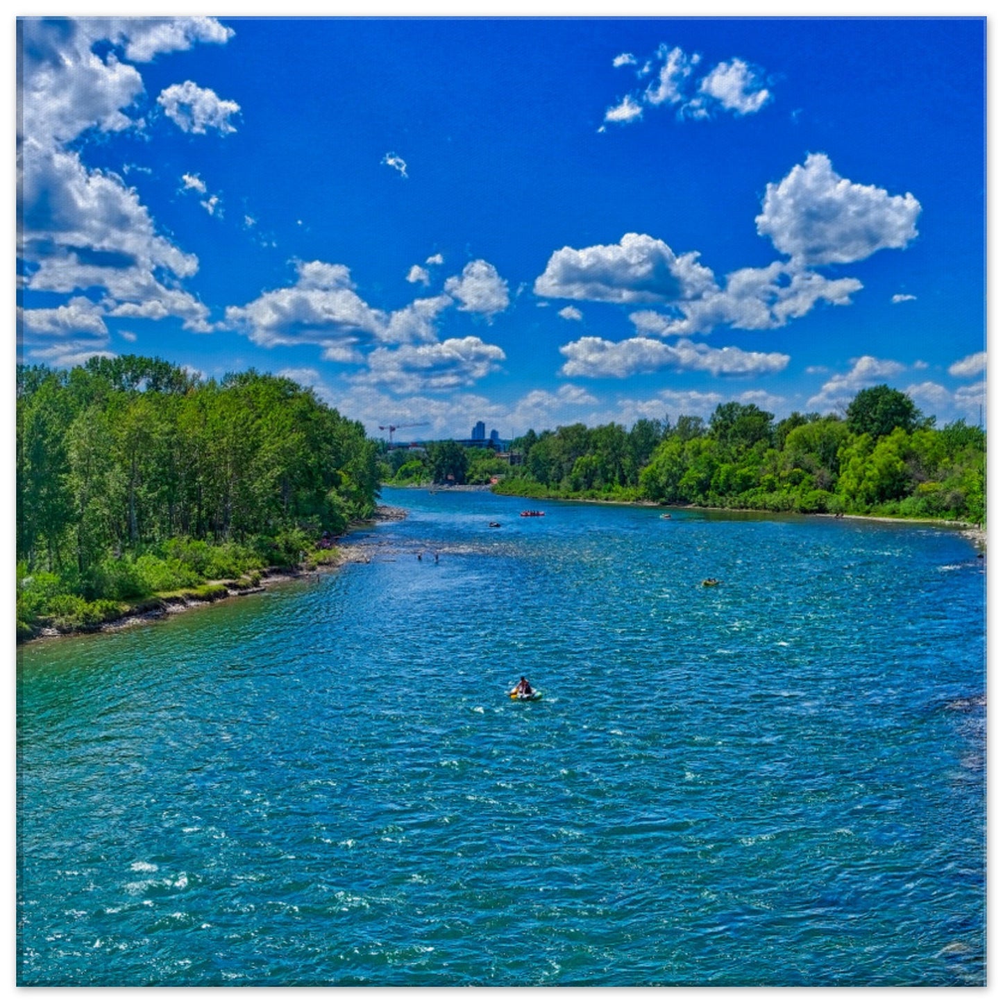 Canvas Print - Prince's Island Park Bow River HDR
