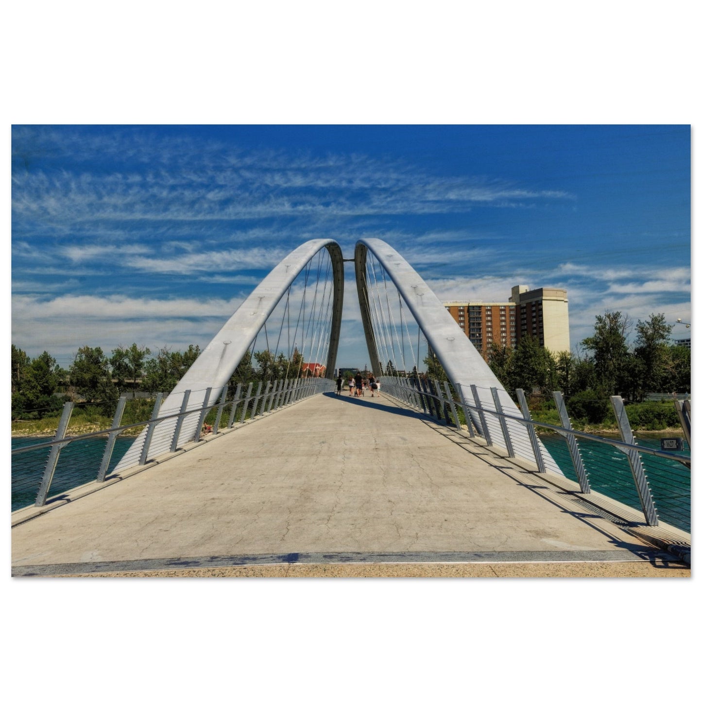 Wood Print - George C. King Bridge