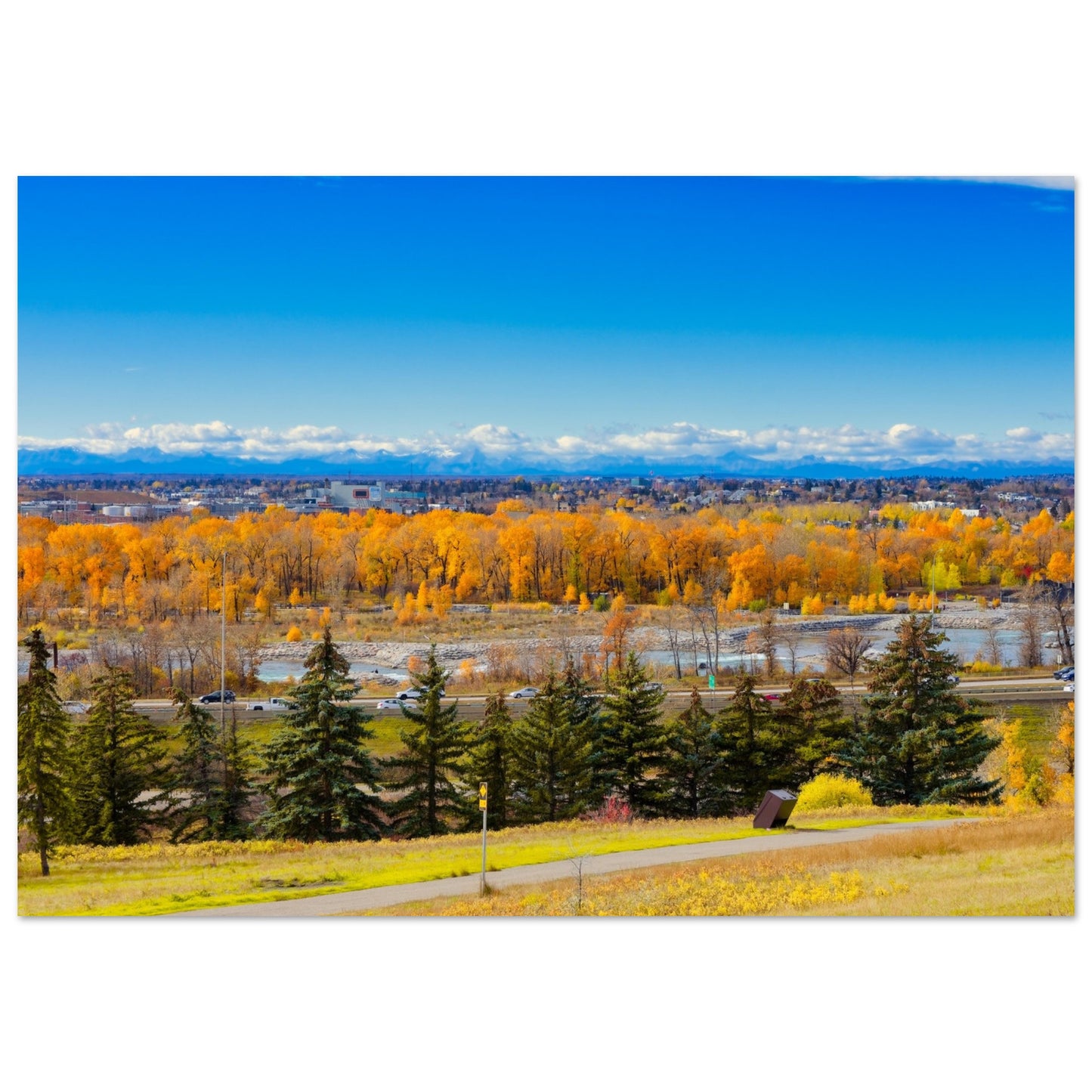 Premium Semi-Glossy Poster Print - Fall Colours Max Bell Centre