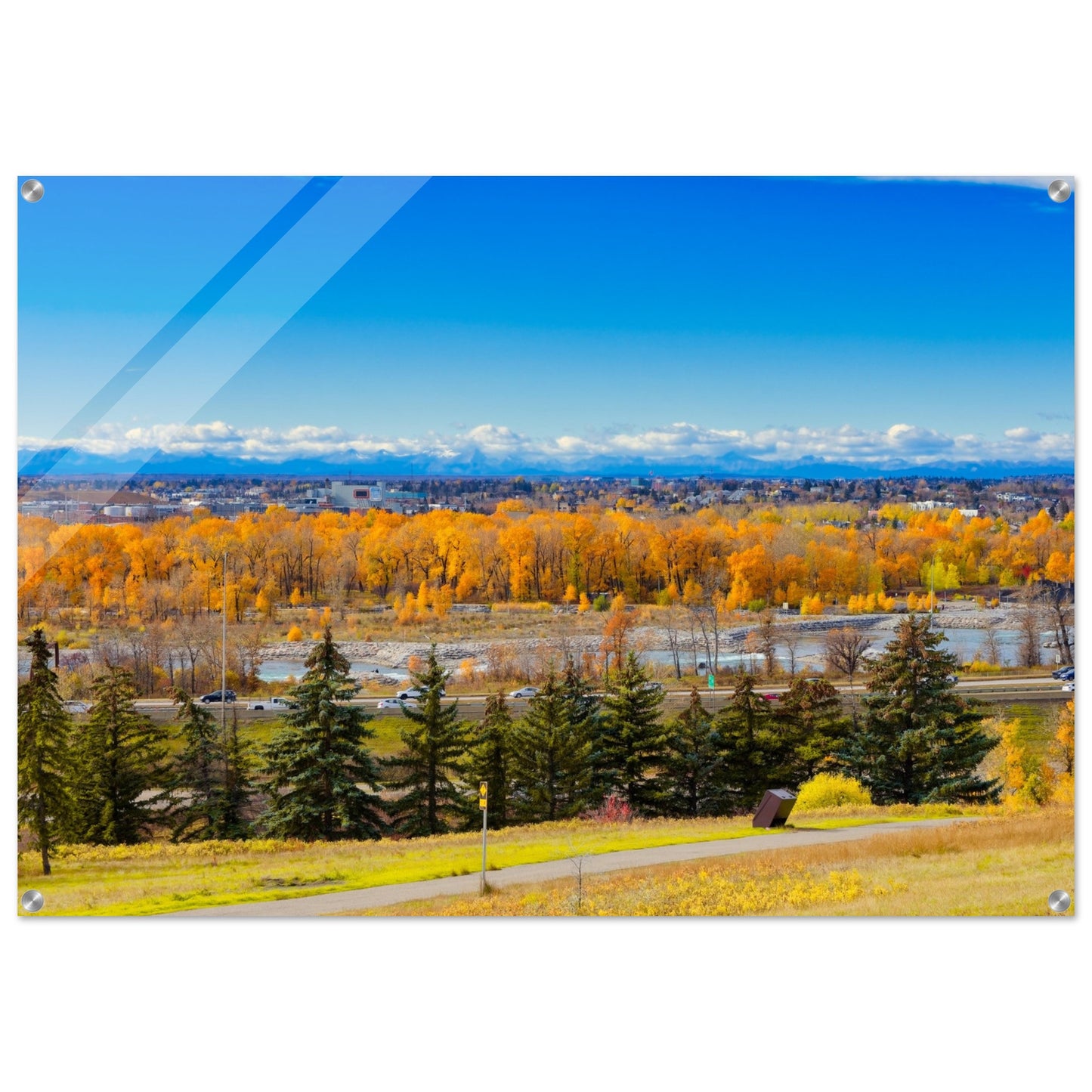 Acrylic Print - Fall Colours Max Bell Centre