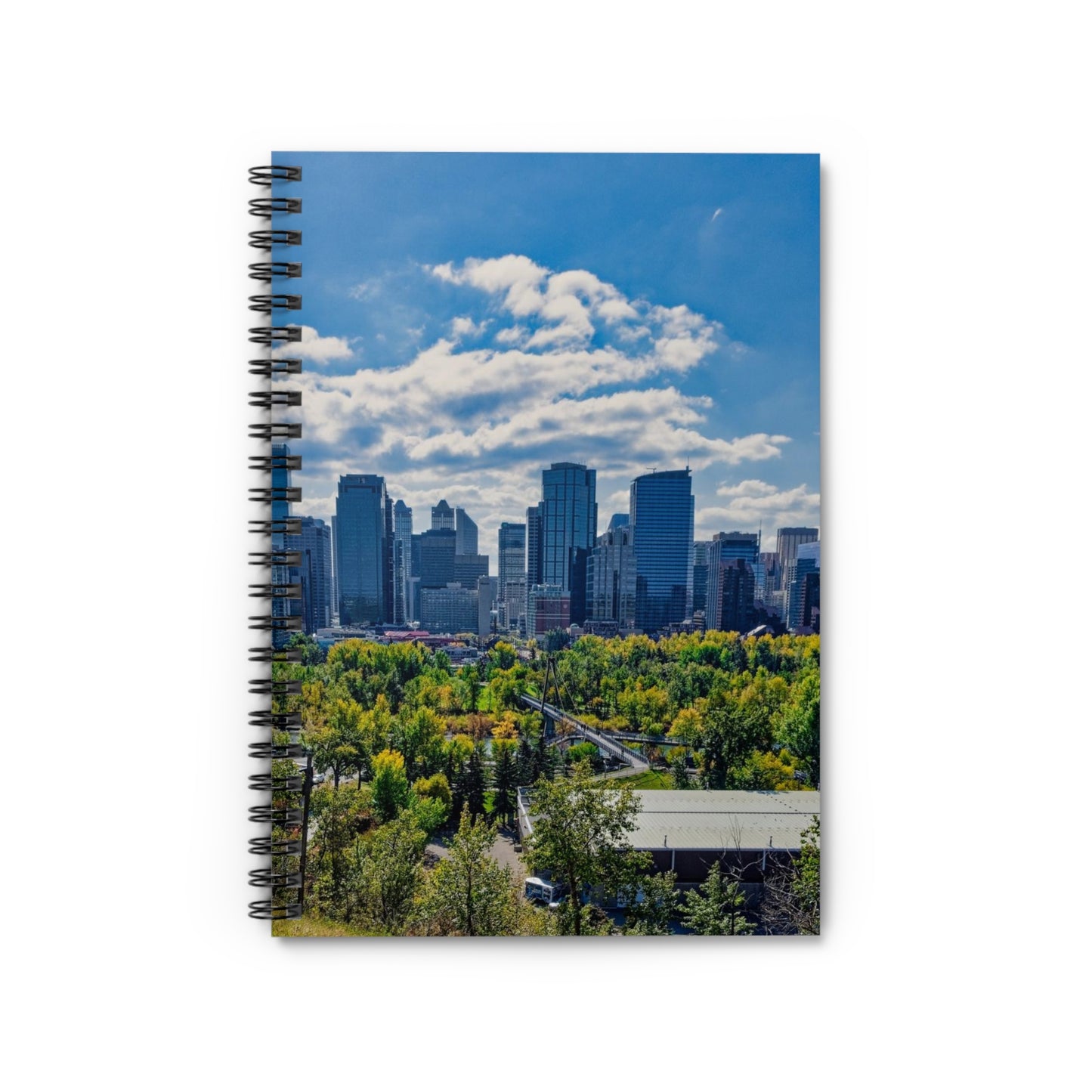 Ruled Line Spiral Notebook - Downtown Calgary McHugh Bluff Fall
