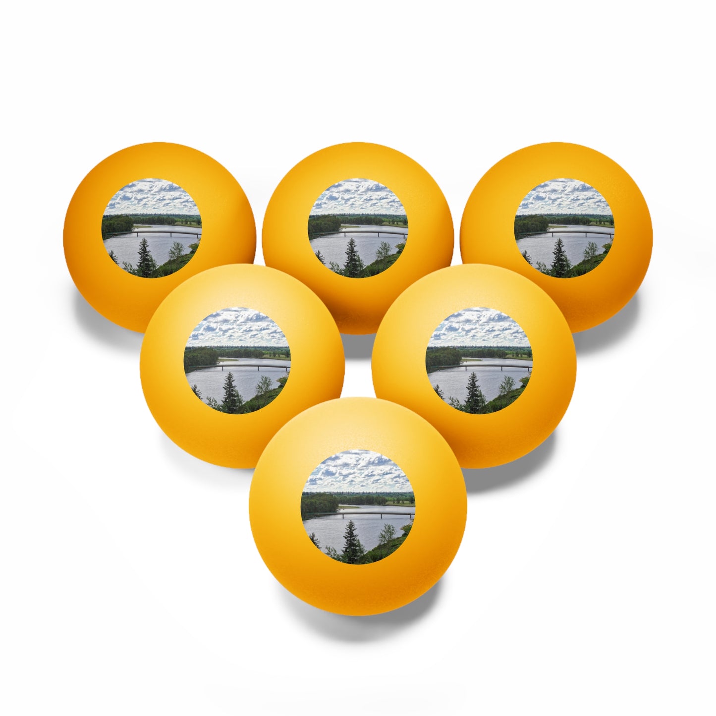 Ping Pong Balls, 6 pcs - Bow River Fish Creek Park Mallard Point