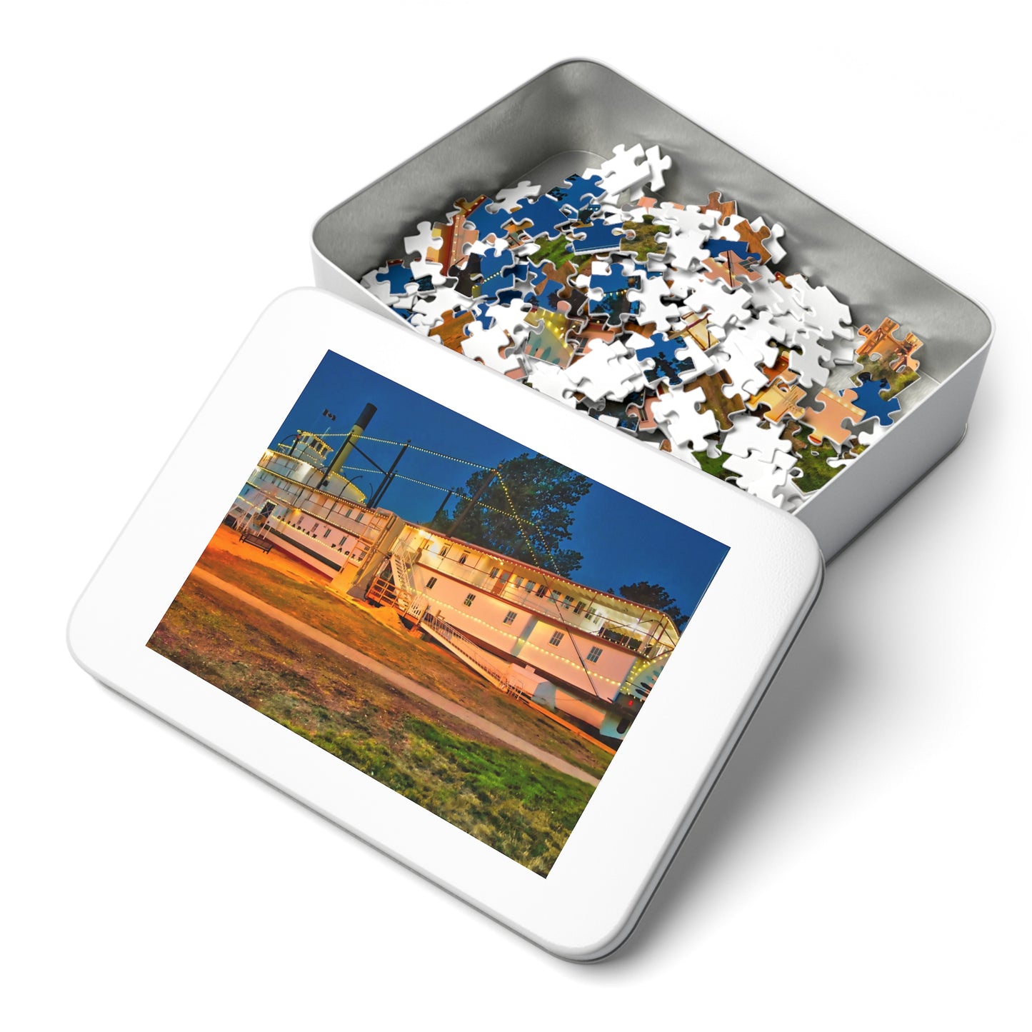 Jigsaw Puzzle (30, 110, 252, 500,1000-Piece) - SS Sicamous 2017 HDR at Night
