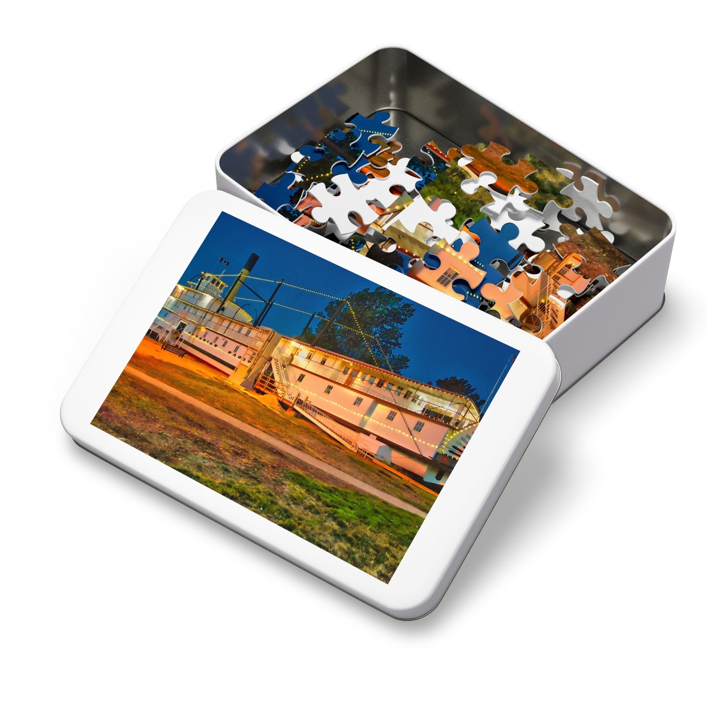 Jigsaw Puzzle (30, 110, 252, 500,1000-Piece) - SS Sicamous 2017 HDR at Night