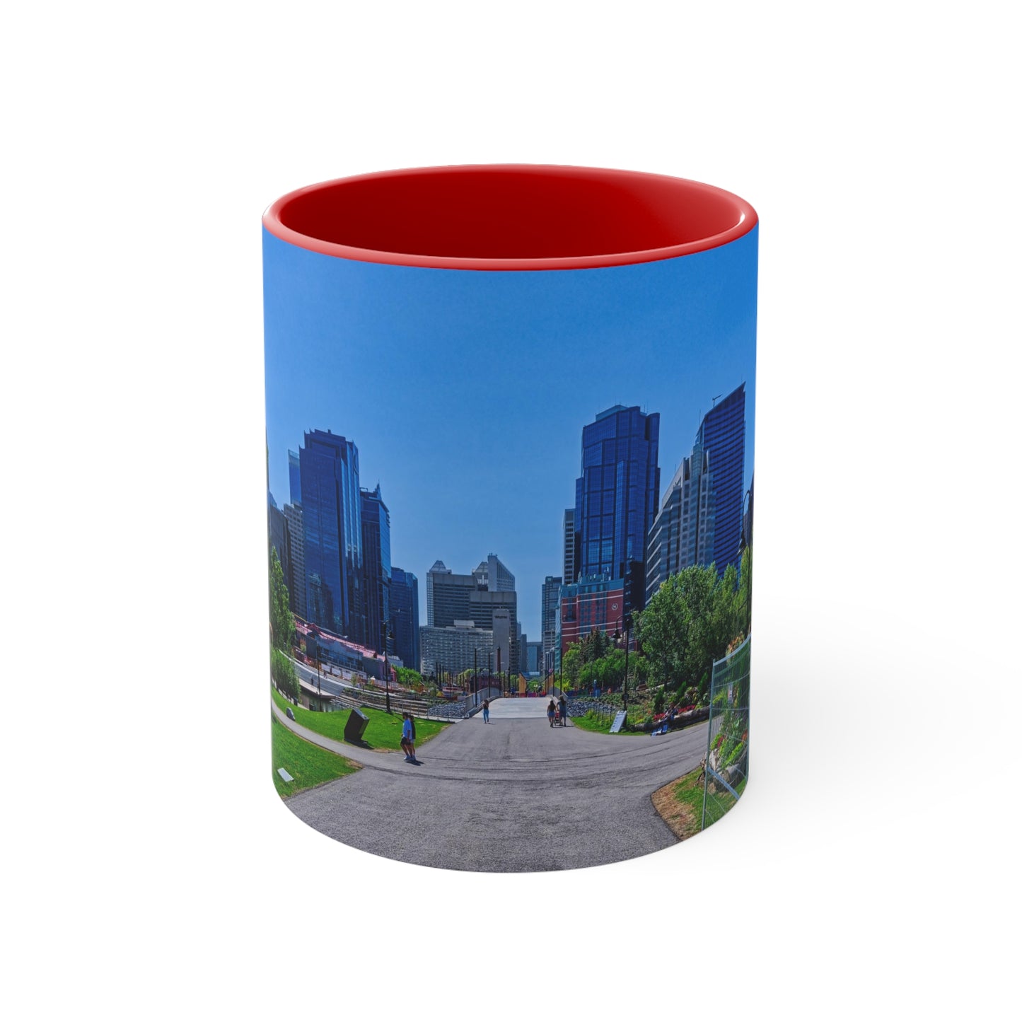 Accent Coffee Mug, 11oz - Downtown Calgary Prince's Island Park HDR