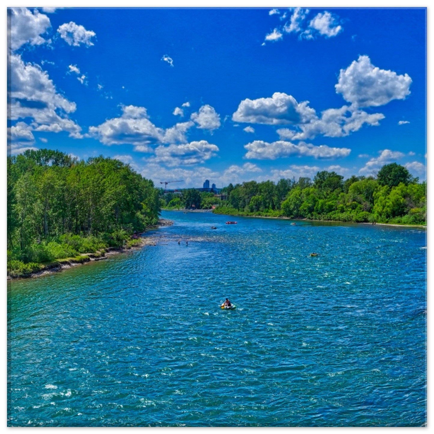 Canvas Print - Prince's Island Park Bow River HDR