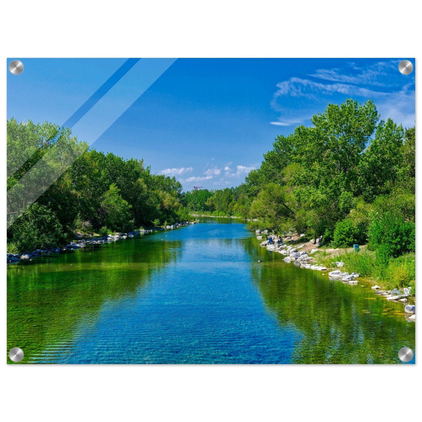 Acrylic Print - Bow River South Prince's Island Park HDR